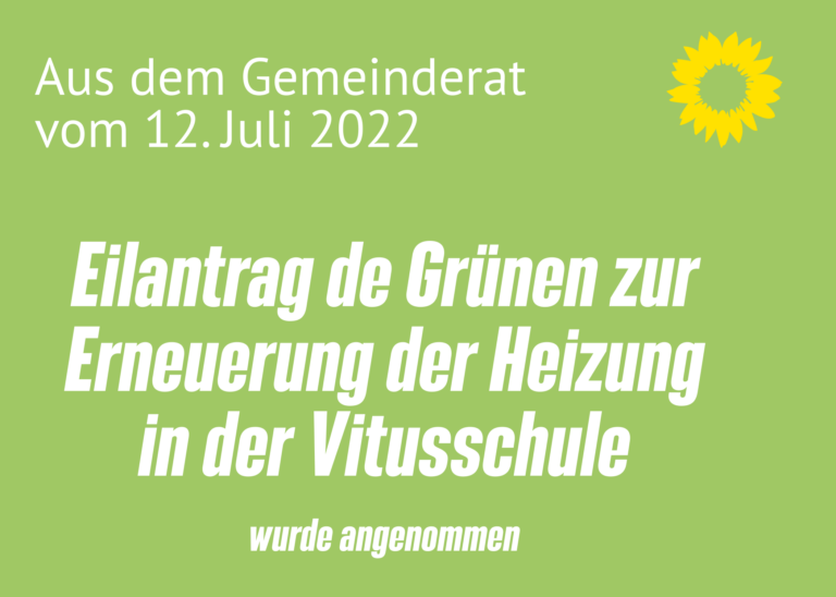 Vertagung Heizzentrale Vitusschule