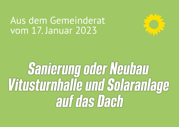 erste Mittel werden in den Haushalt eingestellt