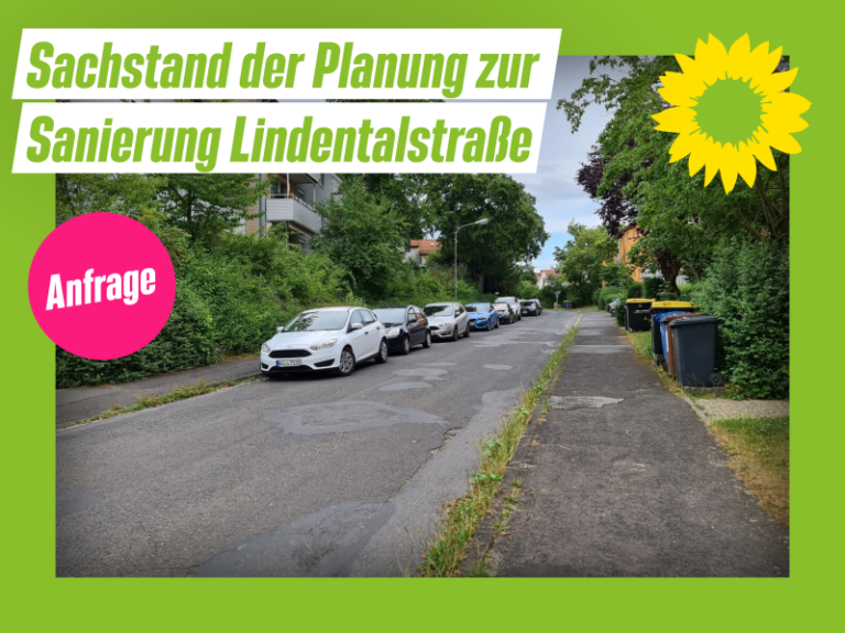Wie geht es mit der Radroute Lindentalstraße weiter? Antwort: workshop Ende Juli