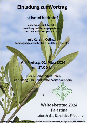 Landtagsabgeordnete Kerstin Celina beim Weltgebetstag in der Christuskirche
