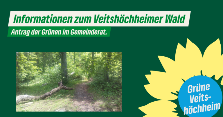 Grüne beantragen die Vorstellung des Forstbetriebsplanes durch die Försterin