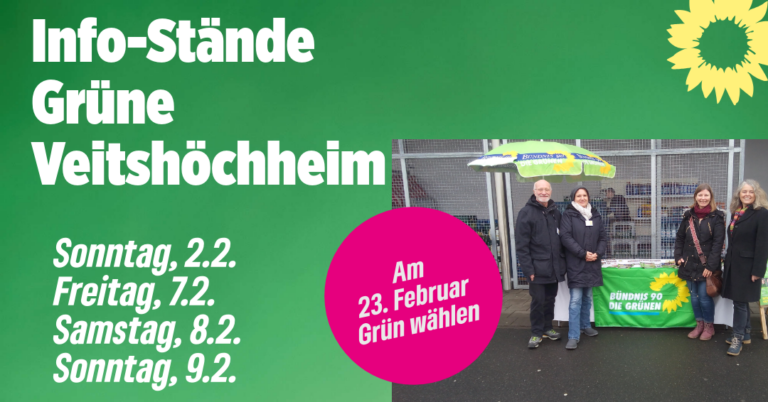 Info-Stände zur Wahl – wann und wo?