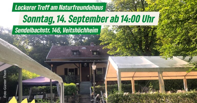 Zum Ferienausklang noch einmal zu den Grünen ins Naturfreundehaus