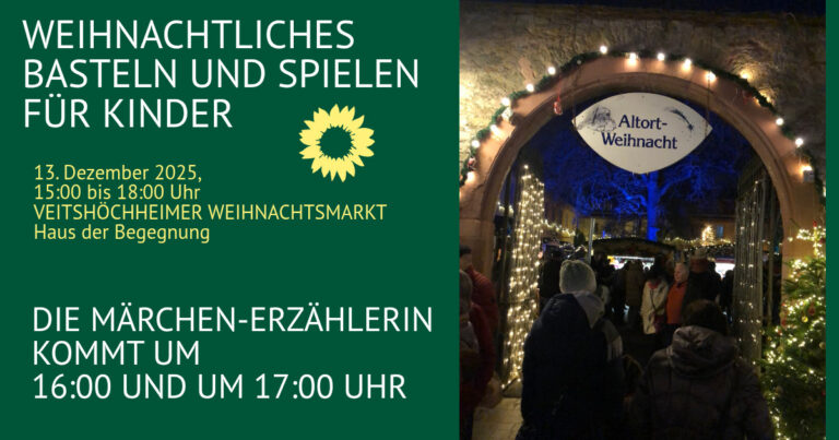 Um 16:00 und 17:00 Uhr kommt die Märchenerzählering