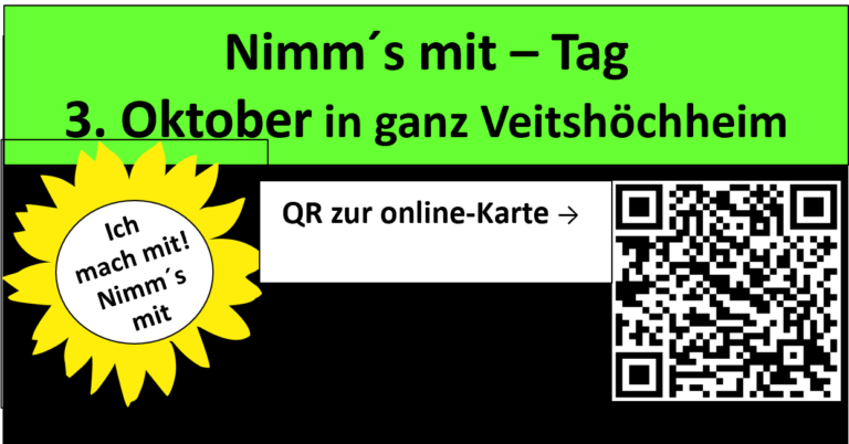 Am 3. Oktober: Nimm’s mit – Tag in VHH!